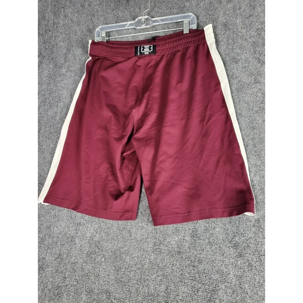 Under Armour Texas A&M Aggies Mens XL Athletic‎ Shorts Maroon White Gym Training